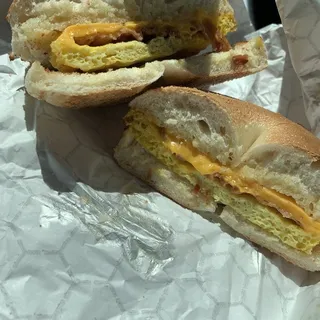 Breakfast Egg Meat and Cheese Bagel
