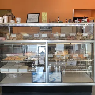 a bakery display case