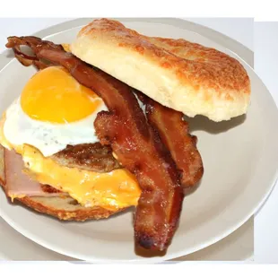 a bacon and egg sandwich