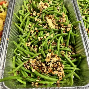 Green bean almondine