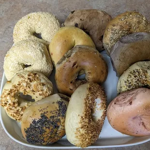  variety of bagels