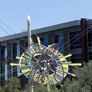 Lovely sculpture to view while eating outside.