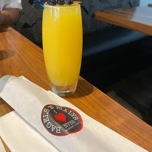 And when you check-in on Yelp, they currently have an offer where you get this beautiful mimosa for $1!