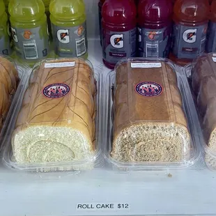 They sell &quot;Roll Cakes&quot; in the fridge.
