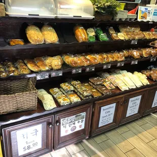 a variety of baked goods