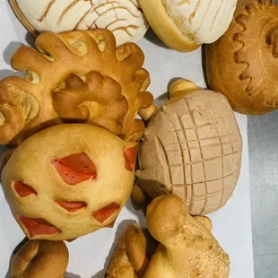a variety of pastries