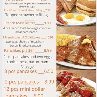 breakfast menu