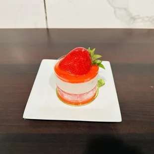 a strawberry cake