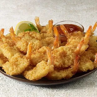 a plate of fried shrimp