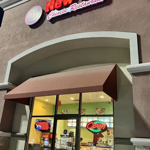 the front of the restaurant