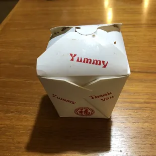 Generously filled chicken fried rice