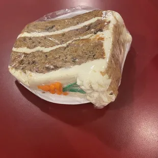 Carrot cake slice