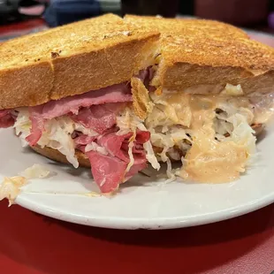 Corned beef Reuben $13