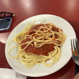 Spaghetti looked ok.