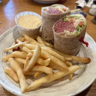 Corned Beef Wrap w/French Fries