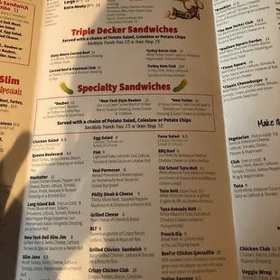 Menu @ New York Deli