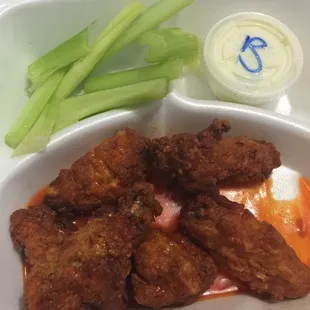 Wings came hot and crispy! they were delish