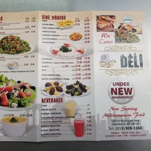 new menu new owners come try out the upgraded food!