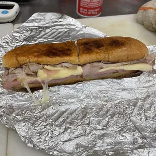 Better Example of Cuban with Swiss Melting