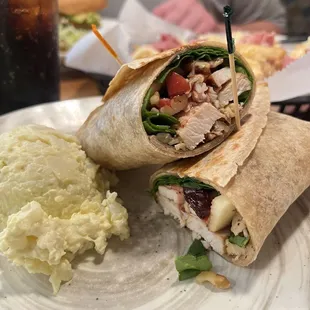 Chicken Apple Walnut Wrap