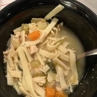 Chicken noodle soup - yum!