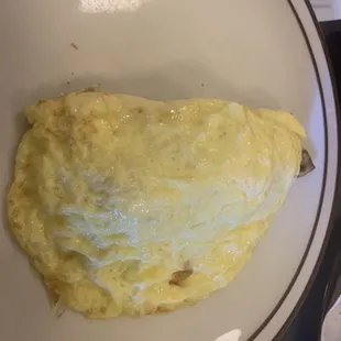 Mushroom Omelette requested without hash browns