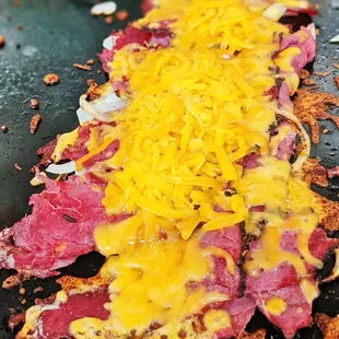 a close up view of a new york deli westside sandwich