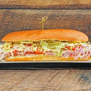 The Godfather - Pork Roll, Pepperoni, Genoa &amp; Cooked Salami, Boiled Ham, Mozzarella, and Provolone Cheese
