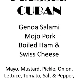 Pressed Cuban