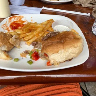 Prolly Philly Cheese Steak and Fench Fries