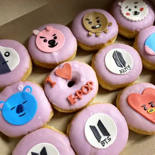 Made to order BTS donuts