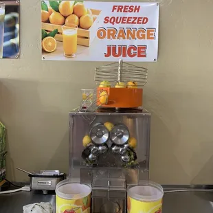 fresh squeezed orange juice