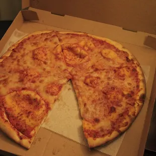 a pizza in a box