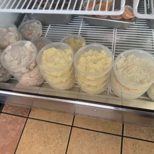 the inside of the refrigerator