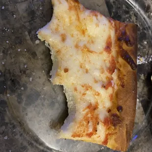 Pizza with no sauce.