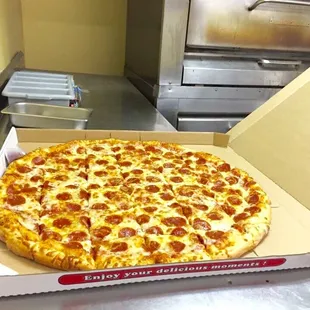 Giant Pepperoni Pizza!!