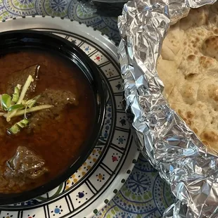 Nihari and Lahore Kulcha