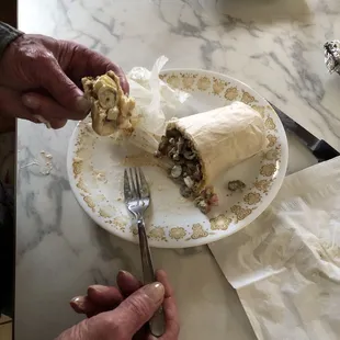 Lamb gyro with jalapeños!!