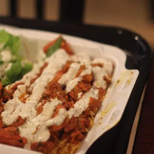 This was rice and chicken! Very delicious dish