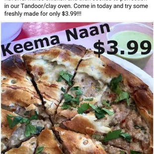 Yummy keema naan is just amazing