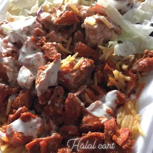 Chicken and rice platter
