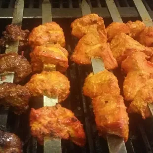 Chicken and lamb tikka