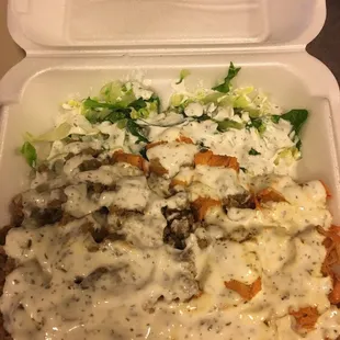 Lamb and chicken