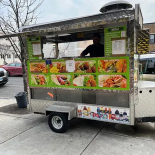 a man selling food