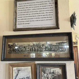 Tons and tons of history on the walls.