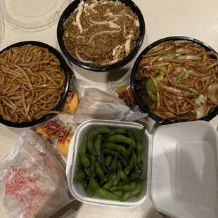 a variety of food