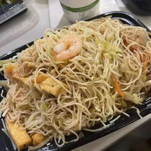 Shrimp Mei fun, added fried tofu yum!