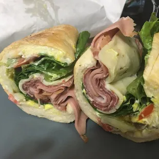 Italian Sub Sandwich-fresh ingredients and they let you customize toppings