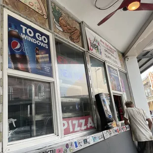 Pull up window for take out