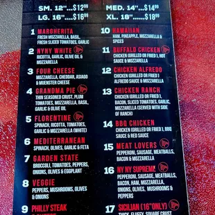 Dec 2021: Menu Pic 6 of 6
